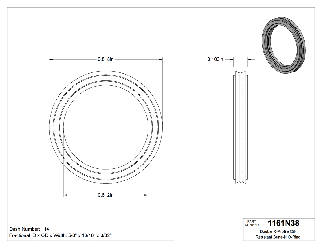 Technical drawing - 1161N38